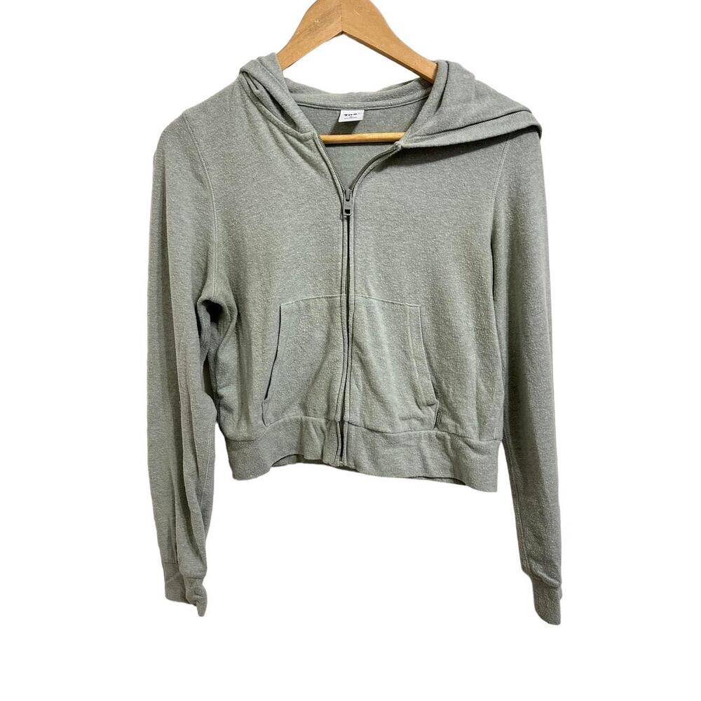 TNA Women's Full Zip Thermal Cotton Blend Hoodie Size‎ Medium